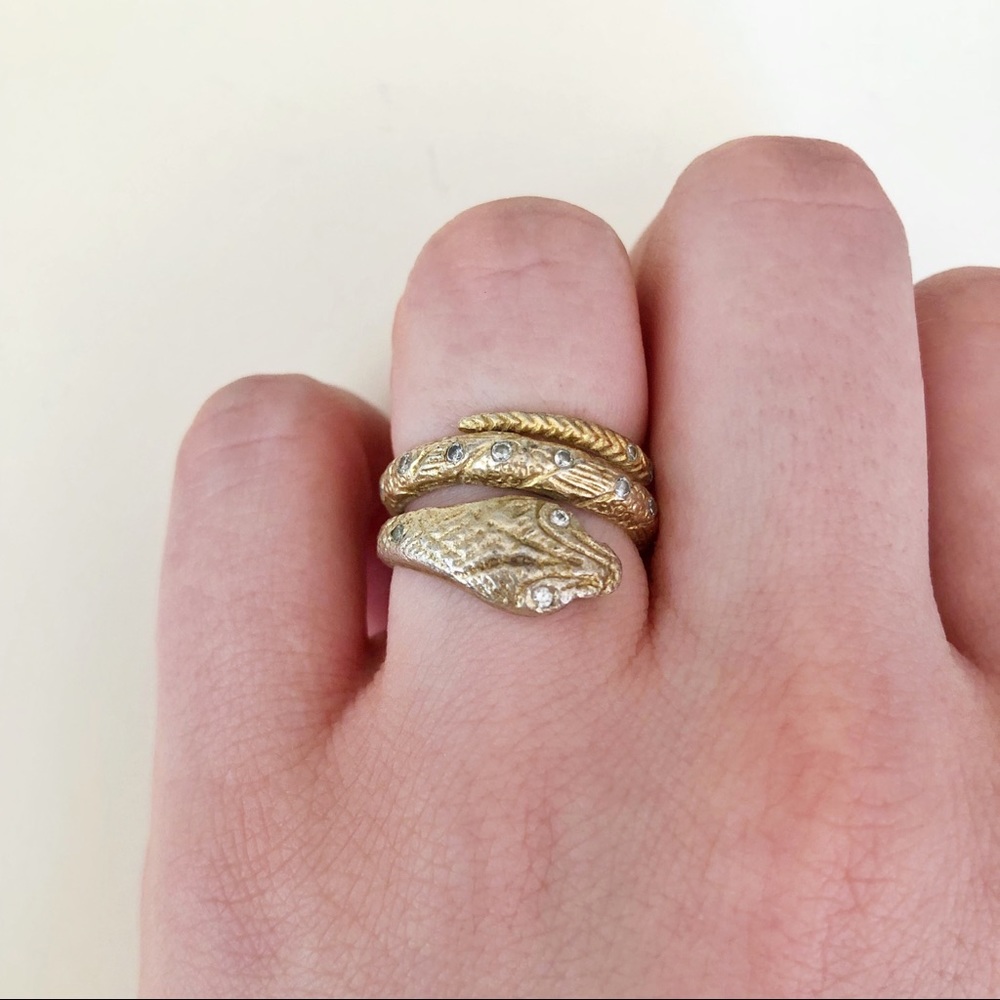 Gold Snake Ring - Picture 4 of 5